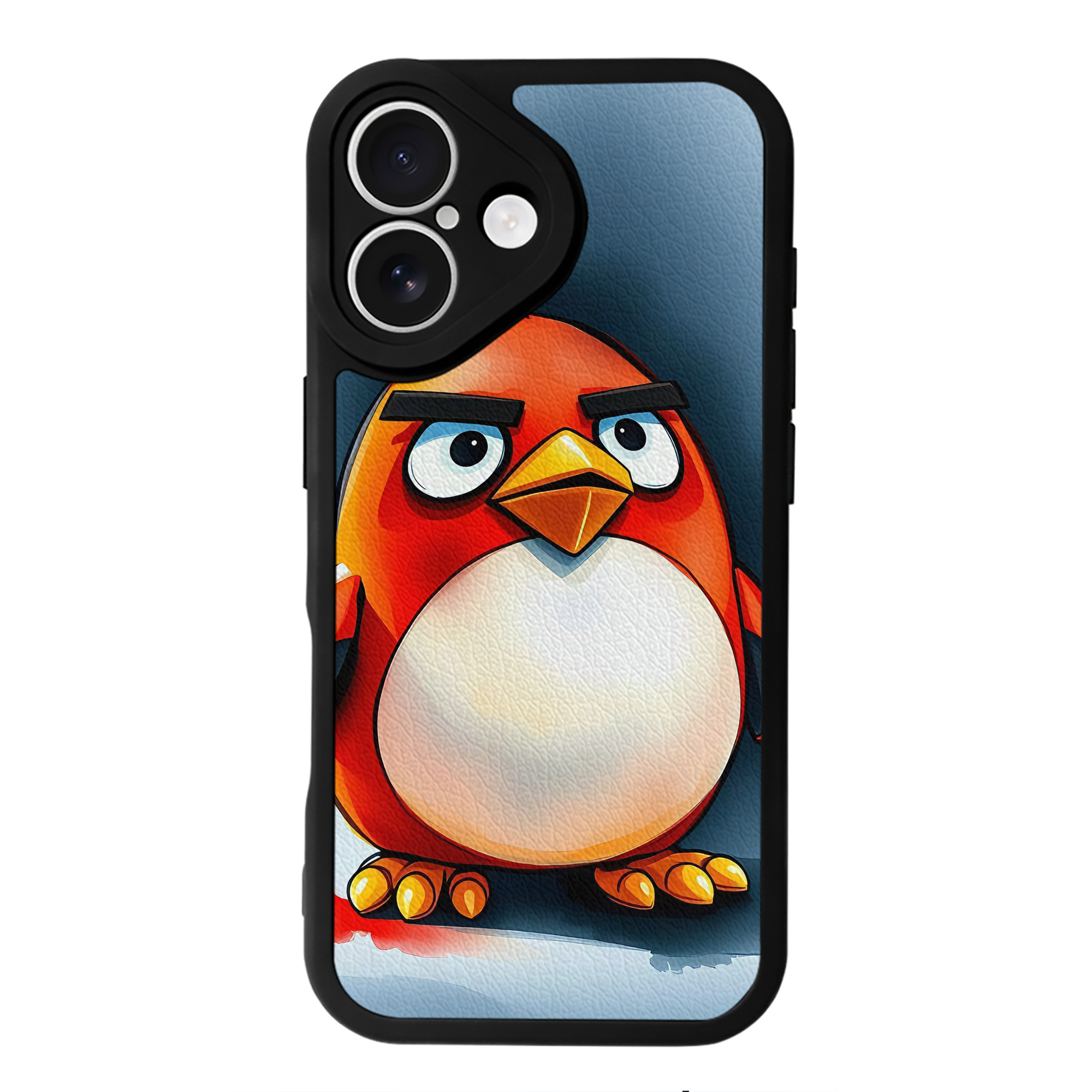 （画像用） Angry Birds アングリーバード 【iPhone 16シリーズ対応】シリコンスマホケース（レザー調） 材質：シリコン